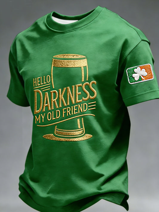 Men's Hello Darkness My Old Friend  T-shirt