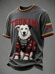 Men's Venezuela Hero Dog Tsunami Patriotic Dog Lover T-Shirt