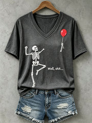 Women's Funny Skull T-Shirt