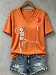 Women's Funny Skull T-Shirt