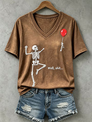 Women's Funny Skull T-Shirt