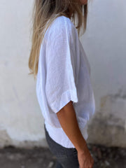 🔥LAST DAY SALE 49% OFF🔥Simple Solid Color V-Neck Half-Sleeve T-Shirt💛