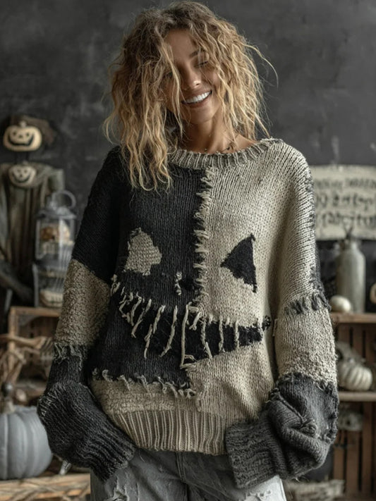 Women's Halloween Print Casual Sweatshirt