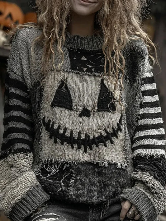 Women's Halloween Print Casual Sweatshirt