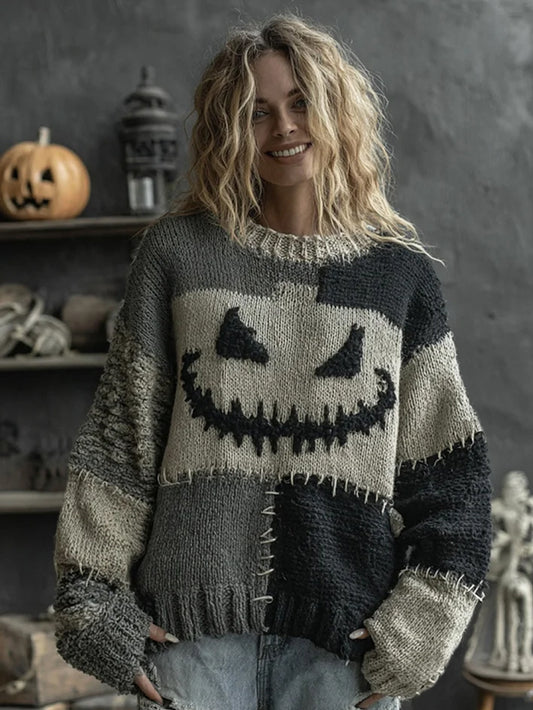 Women's Halloween Print Casual Sweatshirt