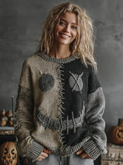 Women's Halloween Print Casual Sweatshirt