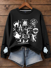 Women's Music Lover Halloween Printed Hoodie