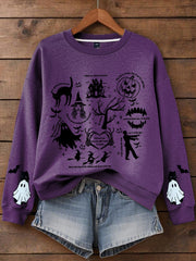 Women's Music Lover Halloween Printed Hoodie