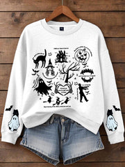 Women's Music Lover Halloween Printed Hoodie