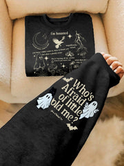 Women's Music Lover Halloween Printed Hoodie