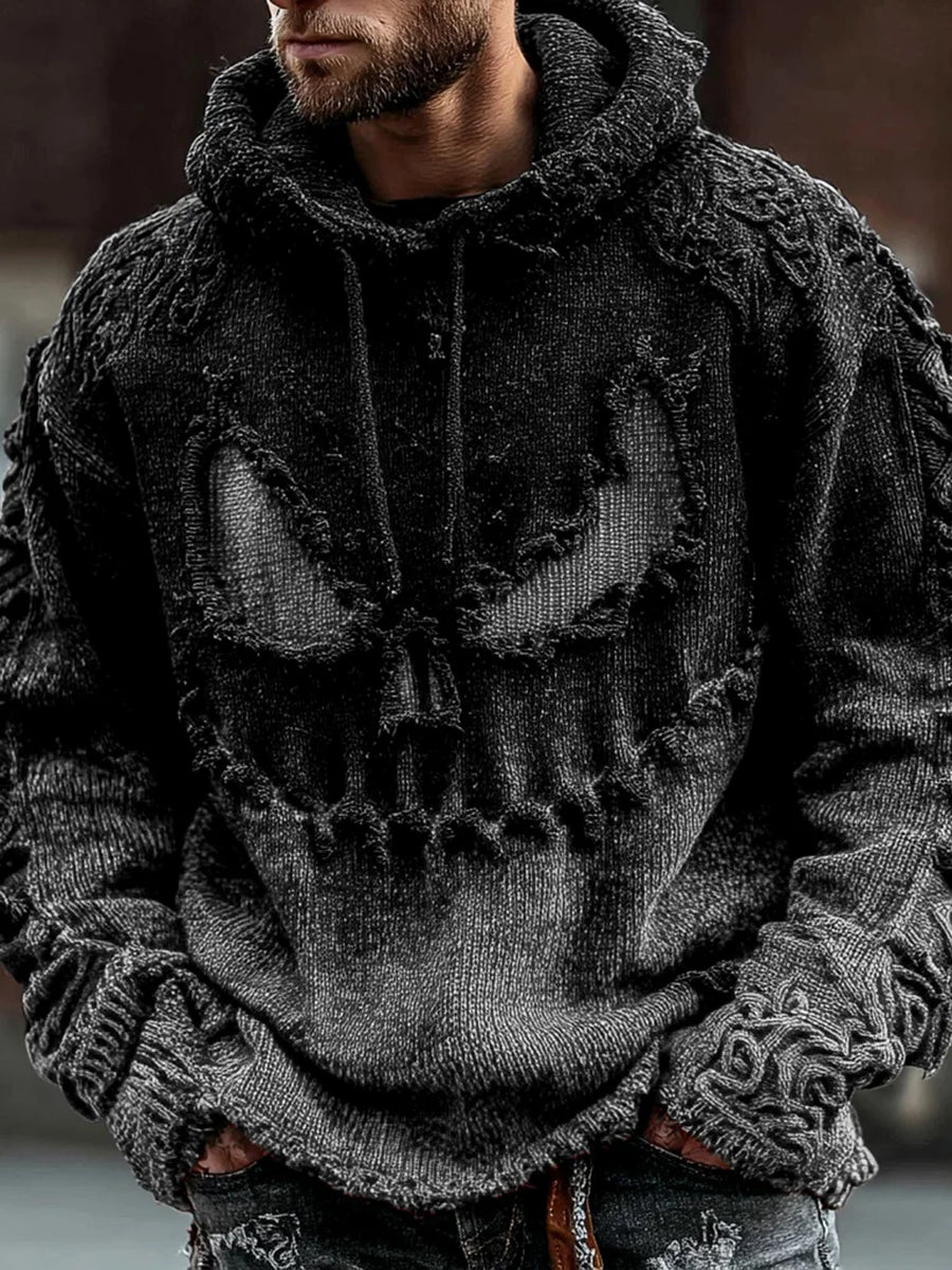 Men's Halloween print hooded sweatshirt