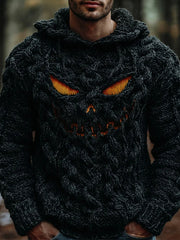 Men's Halloween print hooded sweatshirt