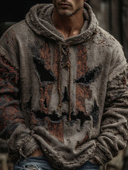 Men's Halloween print hooded sweatshirt