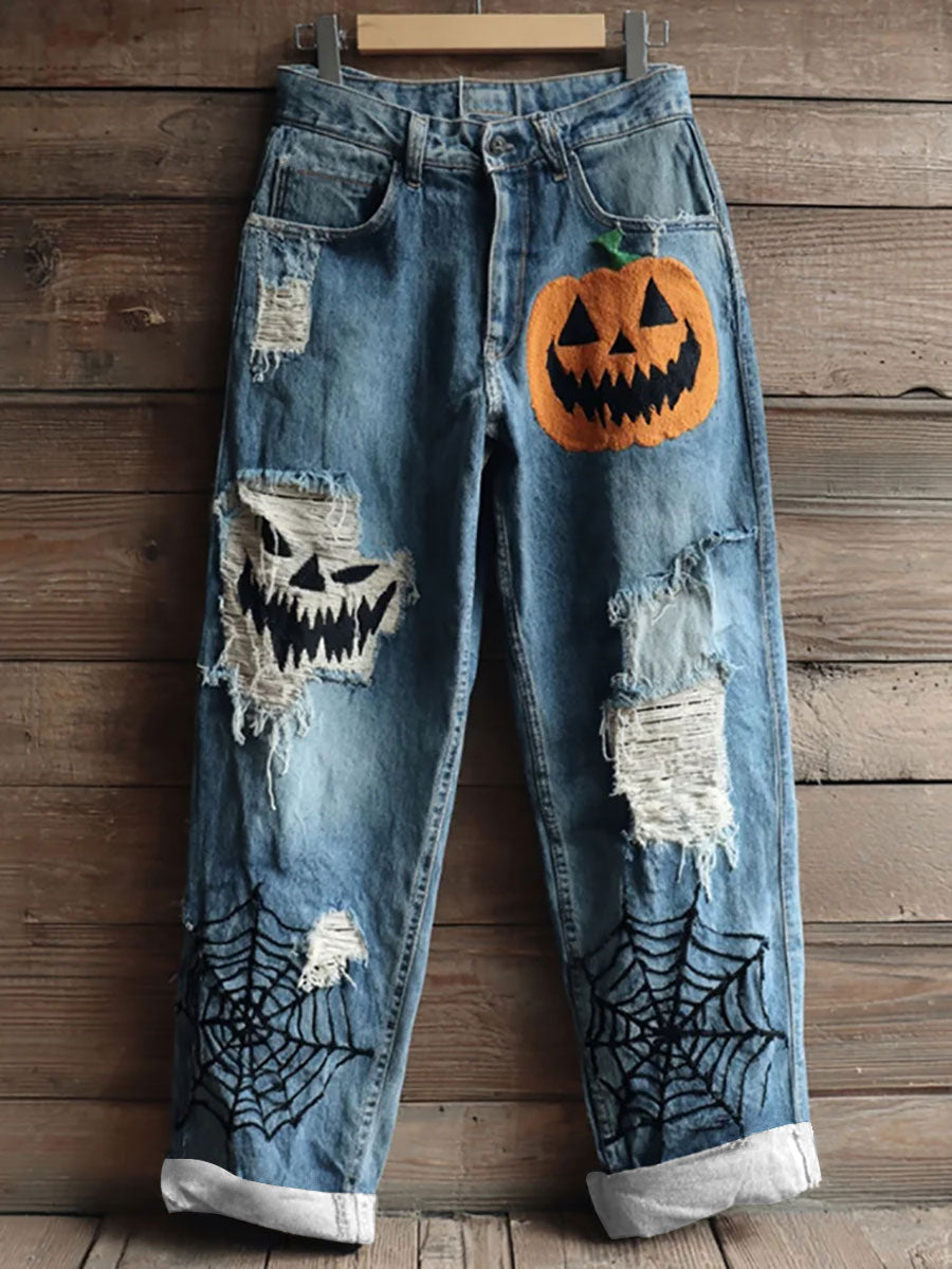 Women's Halloween Print Casual Pants