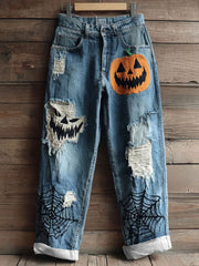 Women's Halloween Print Casual Pants