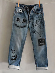 Women's Halloween Print Casual Pants