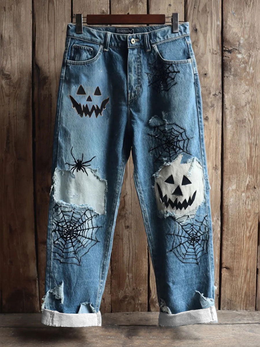 Women's Halloween Print Casual Pants