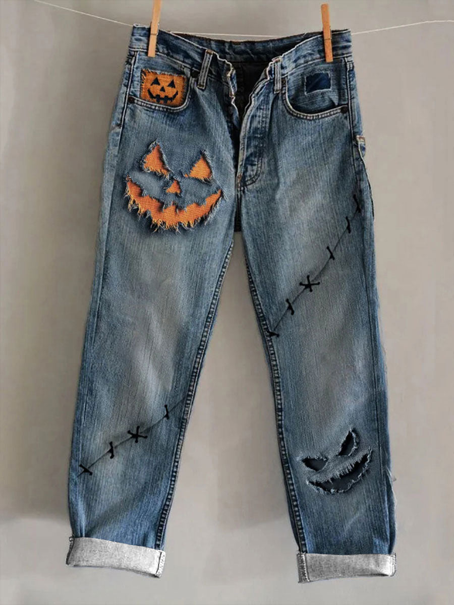 Women's Halloween Print Casual Pants