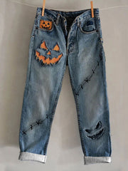 Women's Halloween Print Casual Pants