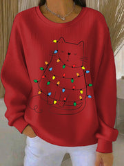 Women's Christmas Print Casual Sweatshirt