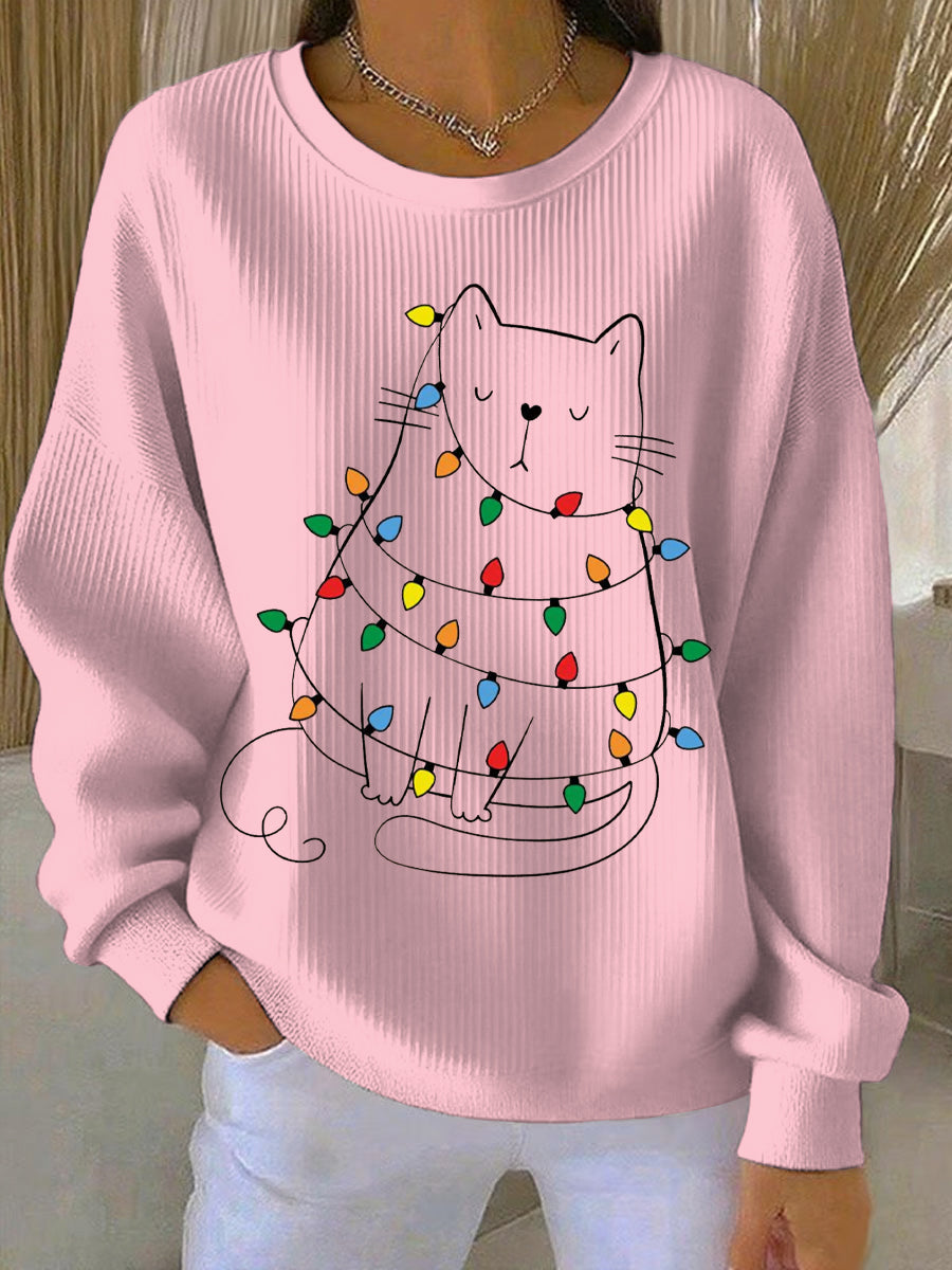 Women's Christmas Print Casual Sweatshirt