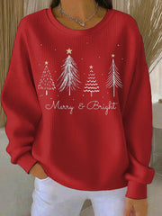 Women's Christmas Print Casual Sweatshirt