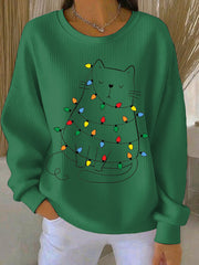 Women's Christmas Print Casual Sweatshirt