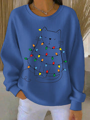 Women's Christmas Print Casual Sweatshirt