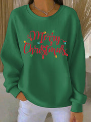 Women's Christmas Print Casual Sweatshirt