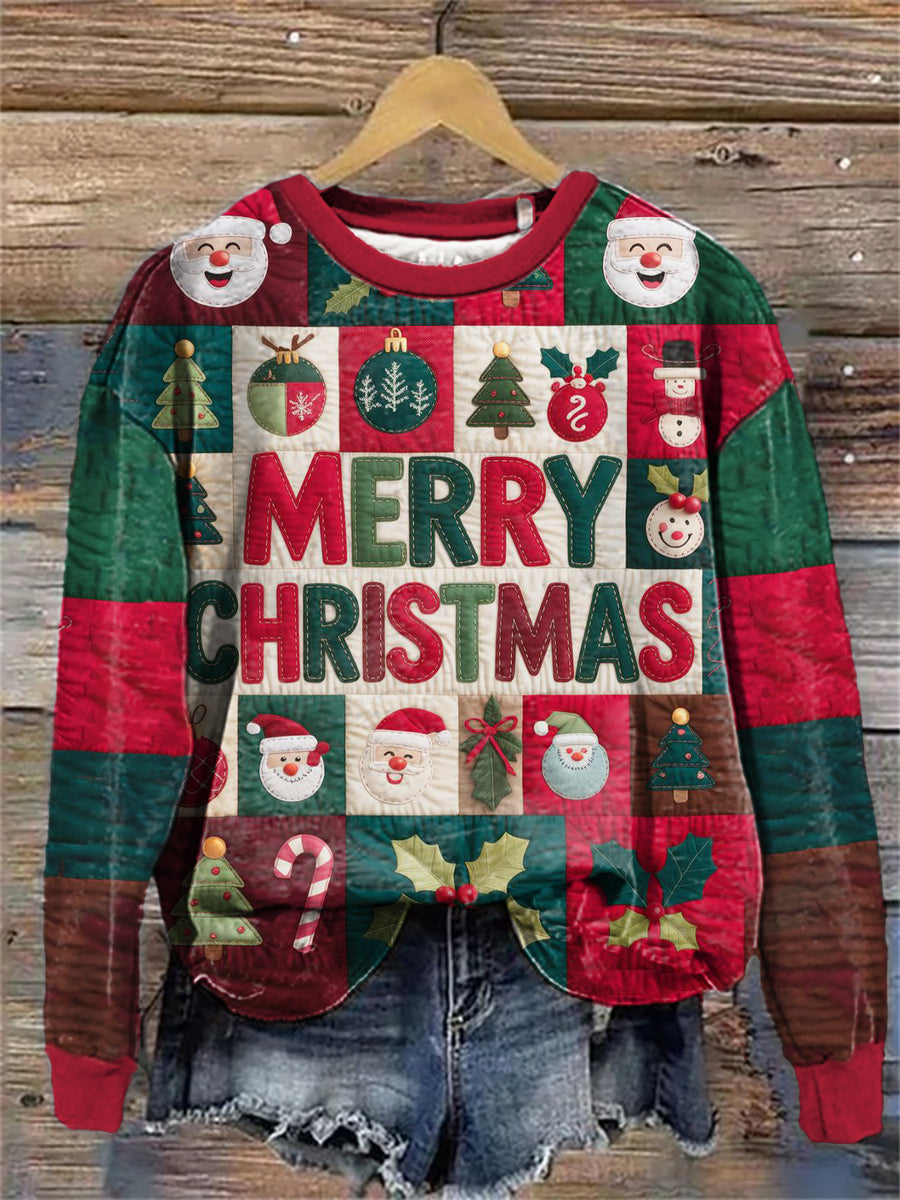 Women's Merry Christmas Print Sweatshirt