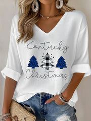 Women's Christmas Waffle T-shirt