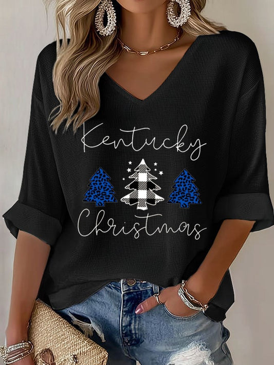 Women's Christmas Waffle T-shirt