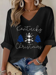 Women's Christmas Waffle T-shirt