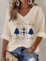 Women's Christmas Waffle T-shirt