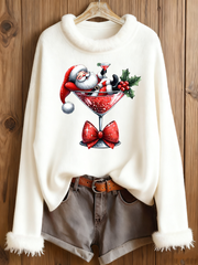 Women's  Santa Claus Printed Tops