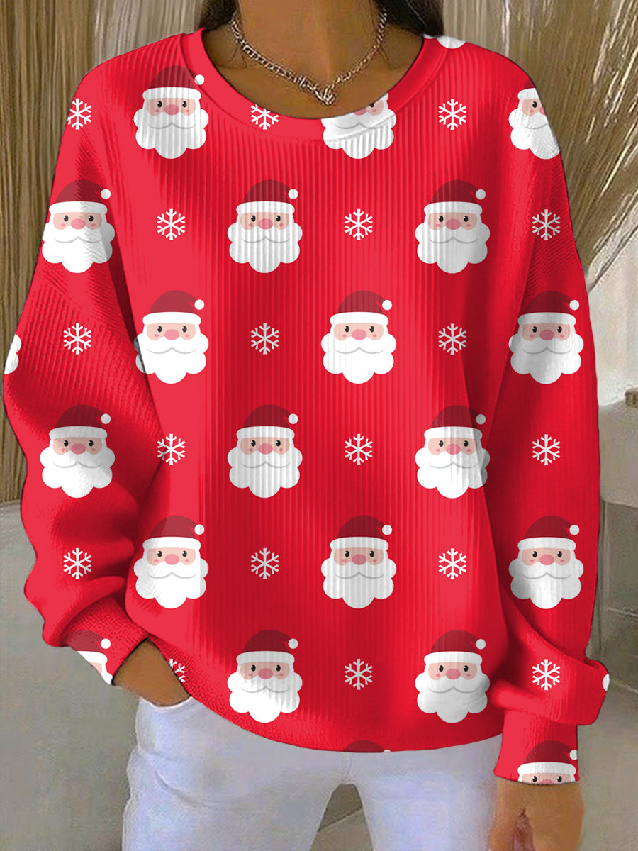 Women's Christmas Print Casual Sweatshirt