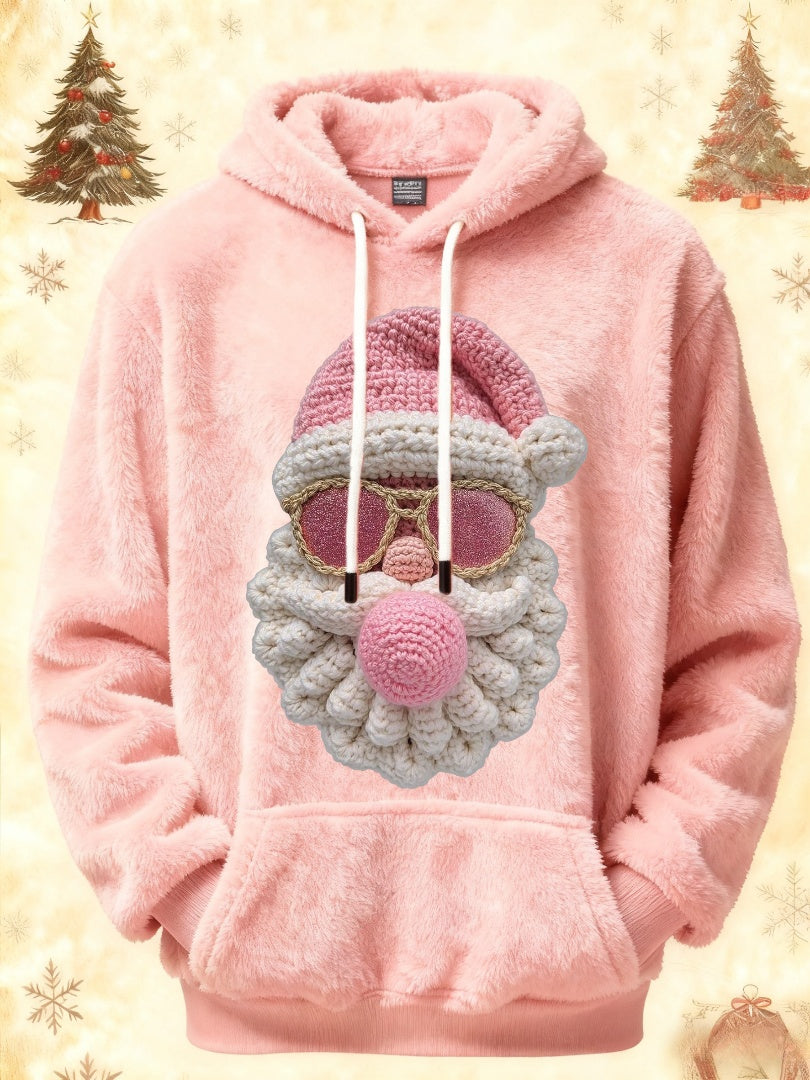 Women's Vintage Christmas Santa Claus Printed Sweatshirt