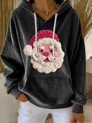Women's Christmas Print Casual Hoodie