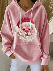 Women's Christmas Print Casual Hoodie