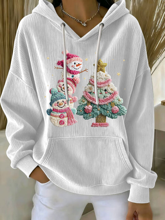 Women's Christmas Print Casual Hoodie