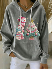 Women's Christmas Print Casual Hoodie
