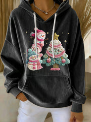Women's Christmas Print Casual Hoodie