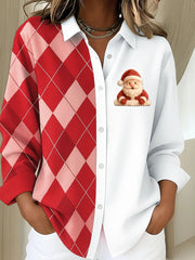 Women's Christmas Print Casual Shirt