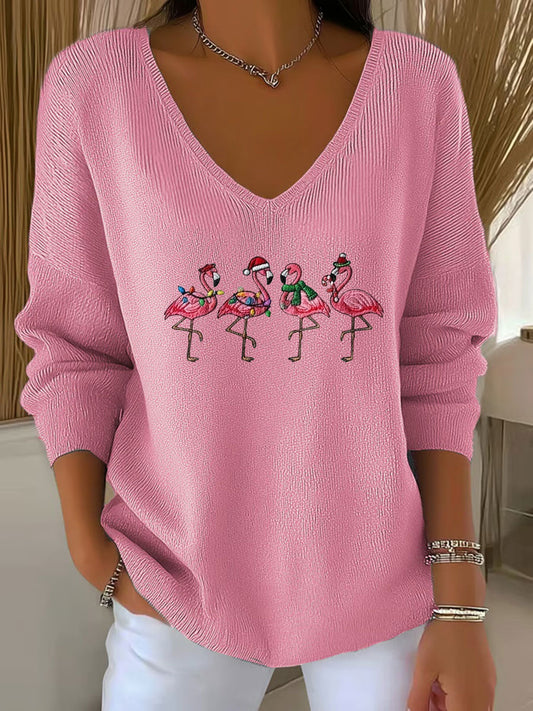 Women's Christmas Print Casual Top