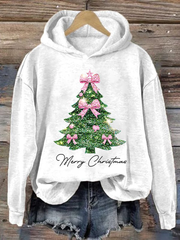 Women's Christmas tree print Regular Sweatshirt