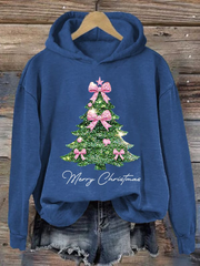 Women's Christmas tree print Regular Sweatshirt