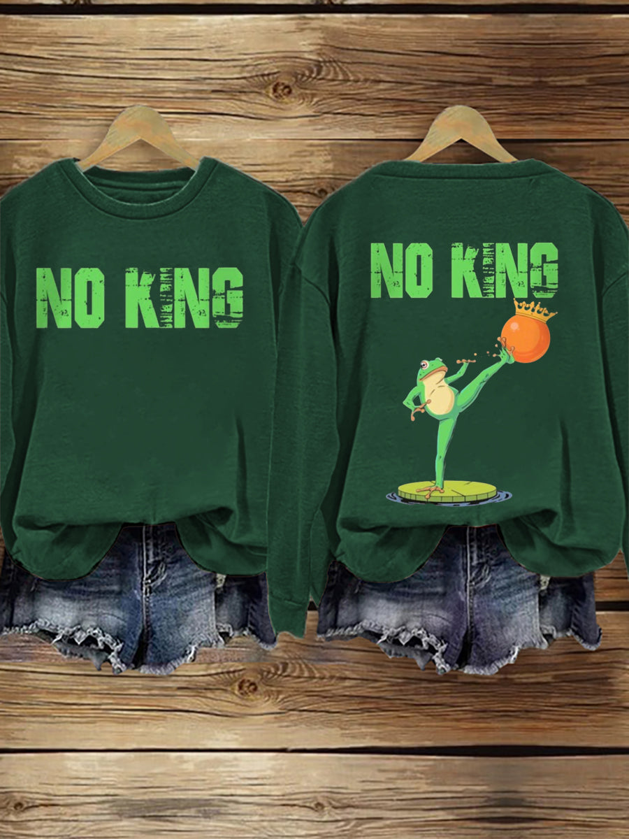 Women's FDT Polish Frog Print Sweatshirt