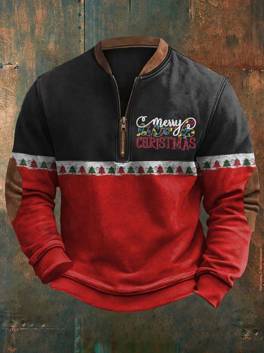 Men's Retro Christmas Printed Sweatshirt
