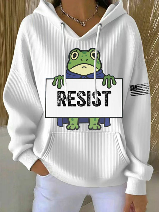 Women's Frog Resist Printed Hoodie