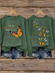 Women's The Only Monarchy I Want To See Printed Casual Sweatshirt